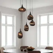 LumenXL 5-lichts design hanglamp van karton - Filtra