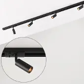 LumenXL 1-fase railsysteem Rayn, 1,5 meter met smalle G9 railspots