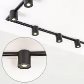 LumenXL 1-fase railsysteem van 3 meter met Zylo spots