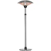 Outsunny -buitenverwarming-aluminium-58,5x58,5x200cm-zilver