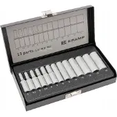 KRAMP Dopsleutelset 1/4 6-kant 13-delig