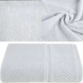 Eurofirany Zilveren Katoenen Handdoek 30x50 cm - Hoge Kwaliteit