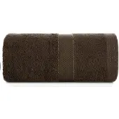 Eurofirany Zachte donkerbruine BARI handdoek 30x50 cm, 100% katoen