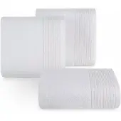 Eurofirany Luxe Katoenen Handdoek LARI 30x50cm 500 GSM Wit met Borduursel