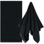 Zwoltex Queen Badhanddoek Zwart 50x100cm 650g/m² - Luxe Katoen