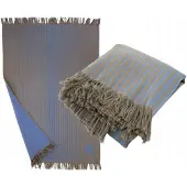 Zwoltex Borga Strandlaken Fouta Sneldrogend Blauw 100x160cm