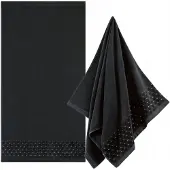 Zwoltex Oscar AB Badhanddoek Zwart 500g 70x140cm - Luxe Katoen