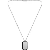 BOSS Ketting zwart / zilver