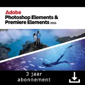 Adobe Photoshop & Premiere Elements 2026 (3 jarige licentie) - Meertalig (PC/Mac)