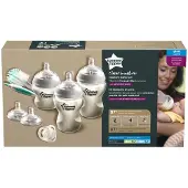 Tommee tippee Natural Start Glazen Babyflessen Starterset - flessen van 150 ml en 250 ml voor pasgeboren baby's 0m+