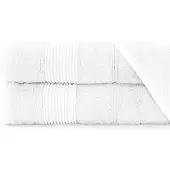 Darymex Luxe Bamboe Badhanddoek Moreno 70x140cm Wit - 500 g/m²