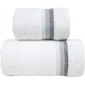 Greno Frotex Handdoek Ombre Wit 50x90 cm - Zacht & Absorberend