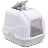 Sandimas kattenbak easy cat wit/lichtgrijs - 50x40x40 cm
