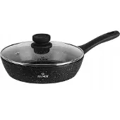 Zilner Koekenpan 18cm Marmor Coating met Deksel