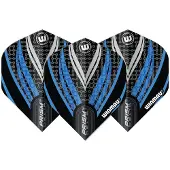 Winmau Prism Delta Black White Blue - Dart Flights