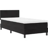 vidaXL LED Box Spring Bed met hoofdeinde Zwart 80 x 200 cm Fluweel