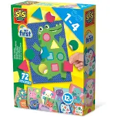 SES Creative - My first Sticker mozaieken 14484 - 72 stickers - 12 dierenkaarten