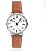 LGT JWLS Elegant horloge met cognac band en klassiek design