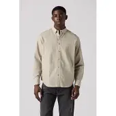 Levi's Authentic Button-down Shirt Neutral Maat: XS | Zakelijke Overhemden Outlet | Heren | Bruin