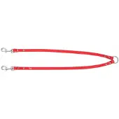 Dingo Lederen Dubbele Hondenlijn Splitter 0.6x50cm Rood