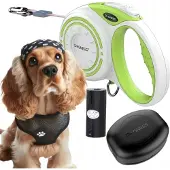 DOGNESS Automatische Hondensnoer 4m (M) met Poepzakhouder tot 20kg
