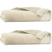 Zwoltex Luxe Katoenen Handdoek Set Elena Beige 50x90 & 70x140