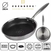 Edenberg Stevige Koekenpan met Honingraat Anti-aanbaklaag - 20cm