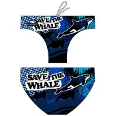 Turbo Save The Whale Waterpolo Zwemslip