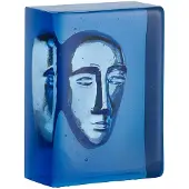Kosta Boda Sculptuur Bertil Vallien Man Azuurblauw