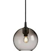 BELID Gloria hanglamp Ø19 cm Zwart-rookglas