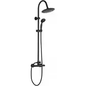 Invena Doucheset Gracja Zwart Thermostatische Kraan Regen Douche