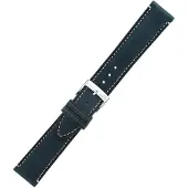 Morellato Greco Blauw Leren Smartwatchband 22 mm - Handgemaakt