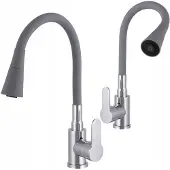 Gamma Flex Keukenmengkraan met Flexibele Uitloop - Grijs/Chroom