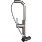 Gamma Keukenmengkraan Gun Metal - Uittrekbaar, 3 Functies