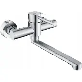 Duro De ACERO Wandkraan Keuken RVS 20 cm