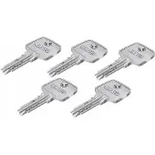 ABUS D10 Cilinderslot Messing met Knop, 5 sleutels, 40/45mm