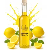 Futura Glazen Flask 0,5L met 'Domowa Cytrynówka' Opdruk