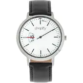 Simplify Vereenvoudig het 6500 horloge met leren band