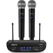 VONYX WM82 draadloze microfoonset met twee UHF handmicrofoons
