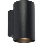 QAZQA Smart design wandlamp zwart incl. 2 Wifi GU10 - Sandy