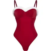Hunkemoller Body 'Jovie' rood / wit