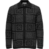 Only & Sons Gebreid vest donkergrijs / zwart