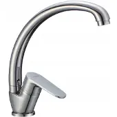 Hydroland Nero Keukenkraan Staand Zilver B645S
