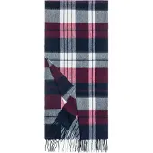Roeckl Sjaal 'MODERN PLAID' blauw / donkerblauw / rood / donkerrood