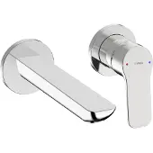 Hansa Basic - Inbouw wastafelkraan, 2-gats installatie, chroom 55602103