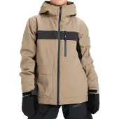 Quiksilver - Kinder ski jassen - Quest 20k Youth Jacket Fallen Rock voor Unisex - Kindermaat 10 jaar - Beige