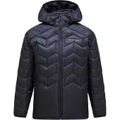 Peak Performance - Donsjassen - M Elevate Liner Hood Black voor Unisex van Gerecycled Polyester - Maat M - Zwart