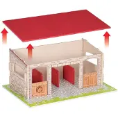 Papo Paardenstal - 40 x 18 x 27 cm - - OneSize - Speelgoedfiguren