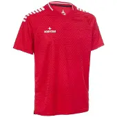 Derbystar kindertrui met korte mouwen Primo V24 602033 rood/wit-164