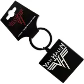 Rock Off Van Halen - Retro Logo Sleutelhanger - Zwart